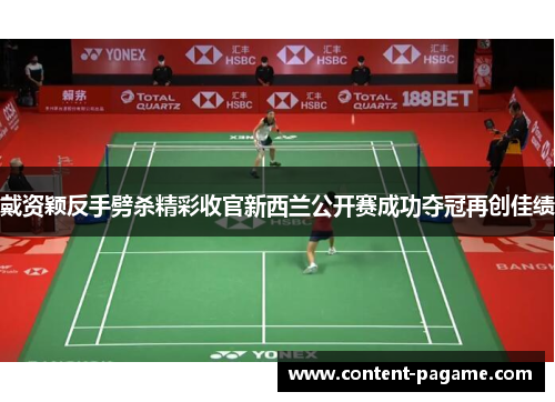 戴资颖反手劈杀精彩收官新西兰公开赛成功夺冠再创佳绩